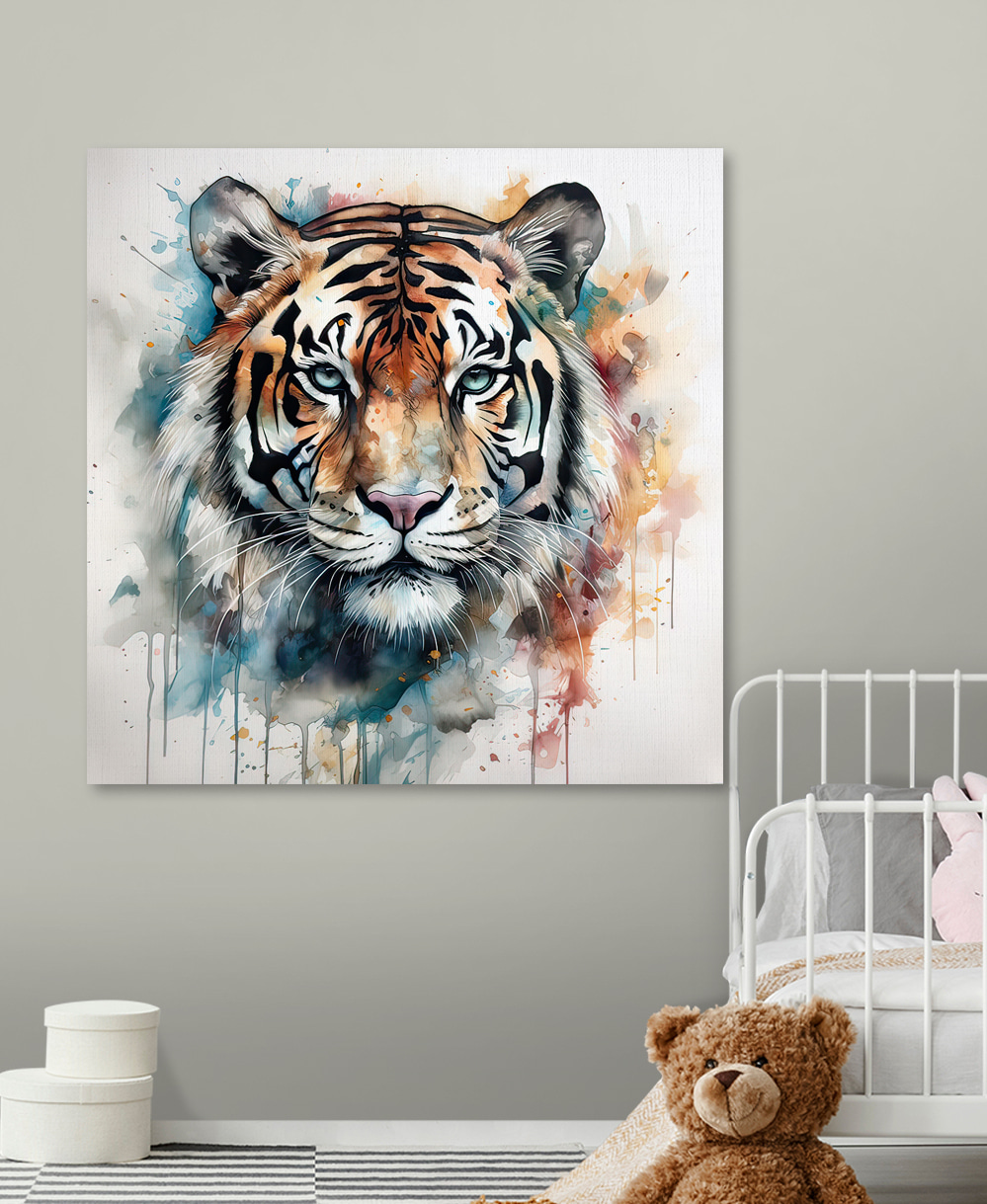 Tiger in kühlen Spritzern — Interieur 7
