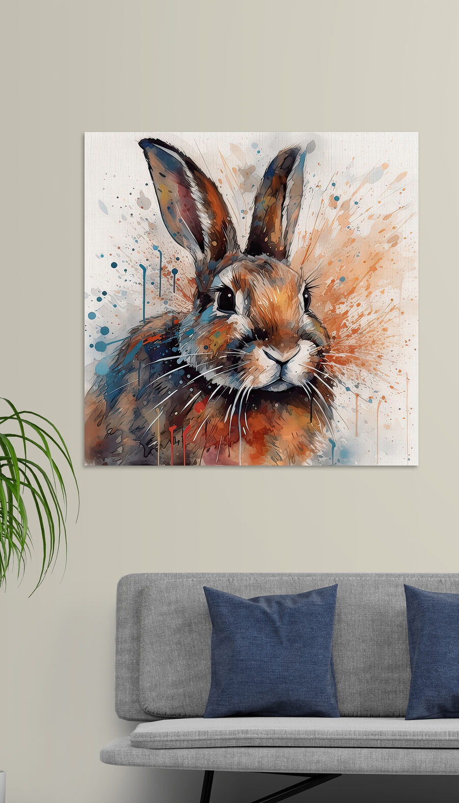 Hase in Tintenspritzern — Interieur 3