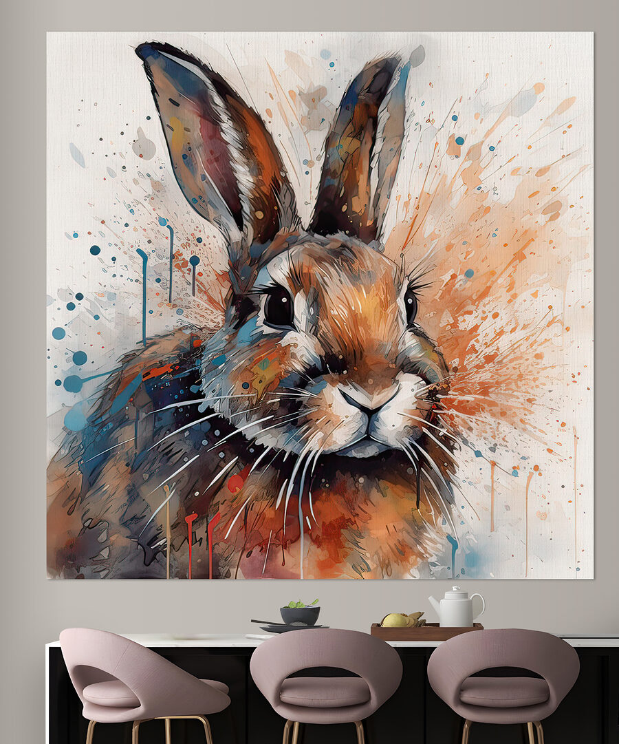 Hase in Tintenspritzern — Interieur 4