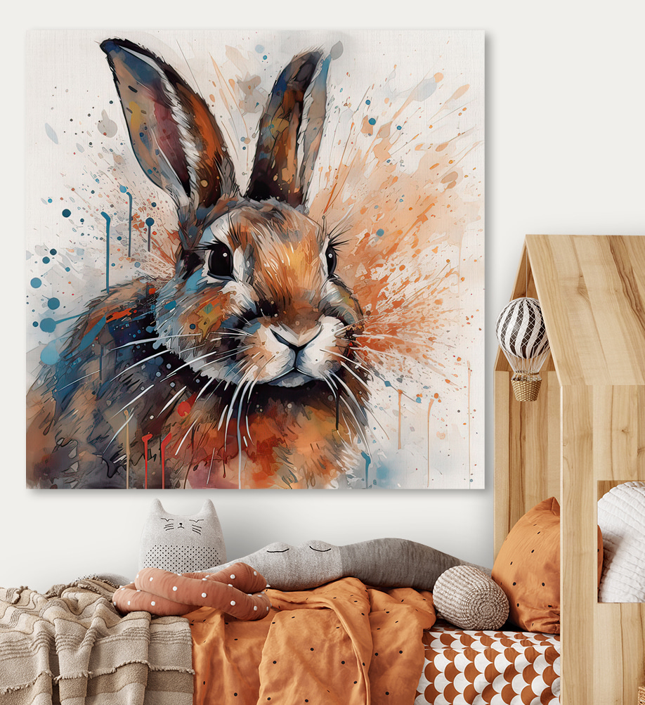 Hase in Tintenspritzern — Interieur 5