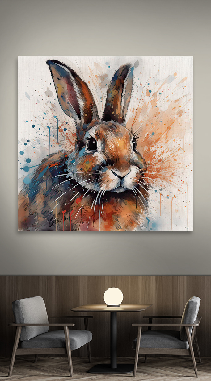 Hase in Tintenspritzern — Interieur 6