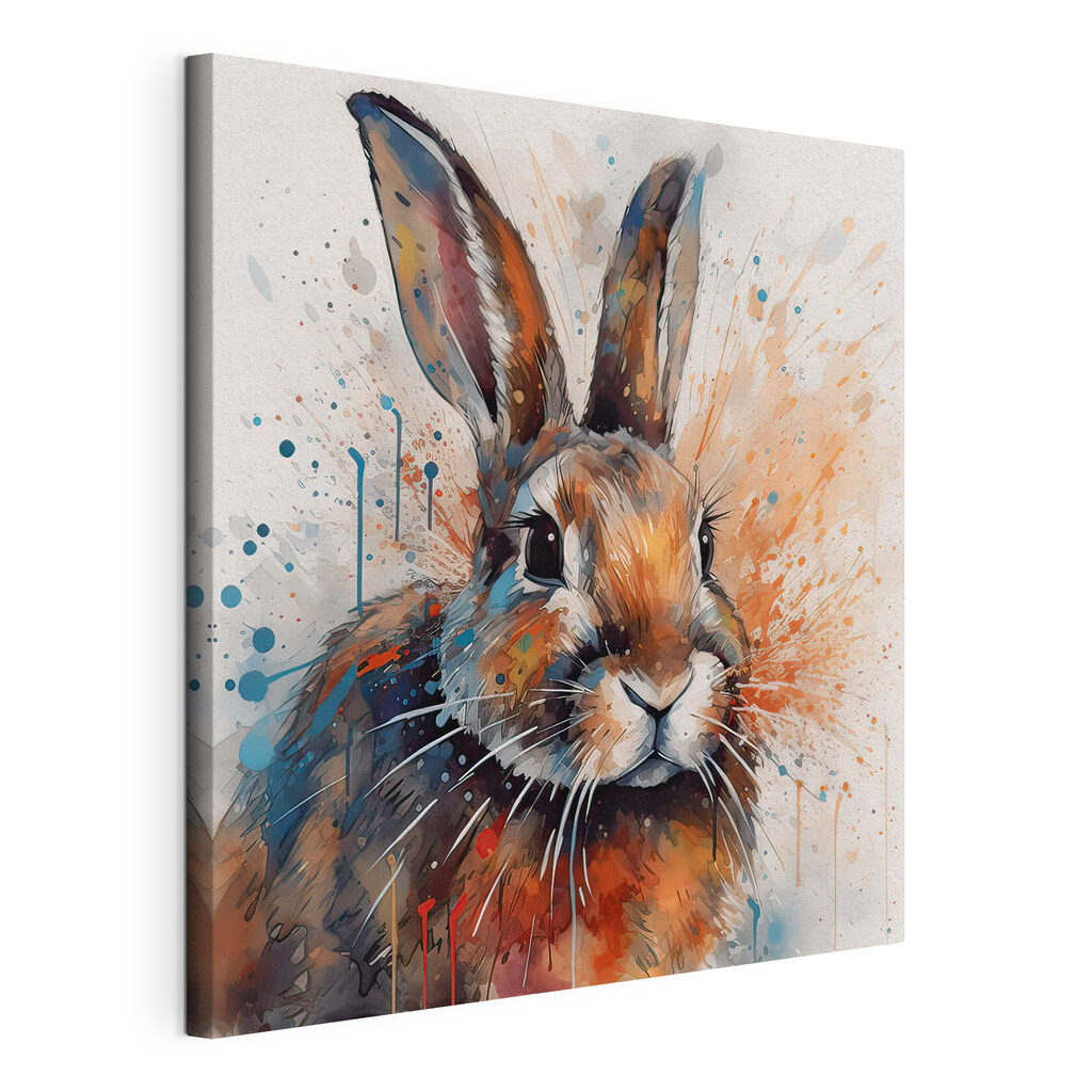 Hase in Tintenspritzern — Produktansicht