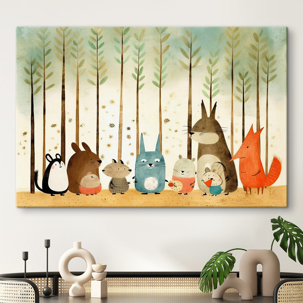 Waldfreunde in einer Reihe — Interieur 4