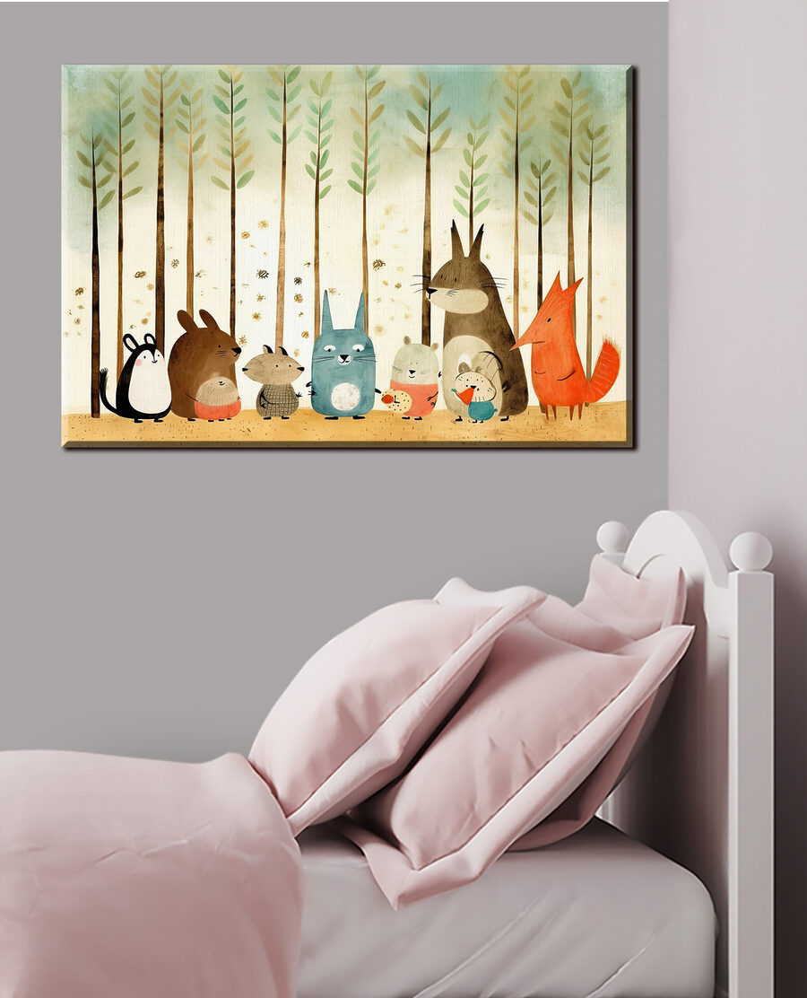 Waldfreunde in einer Reihe — Interieur 2