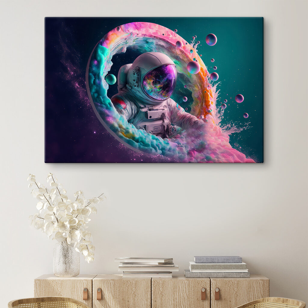 Astronaut im Farbnebel — Interieur 3