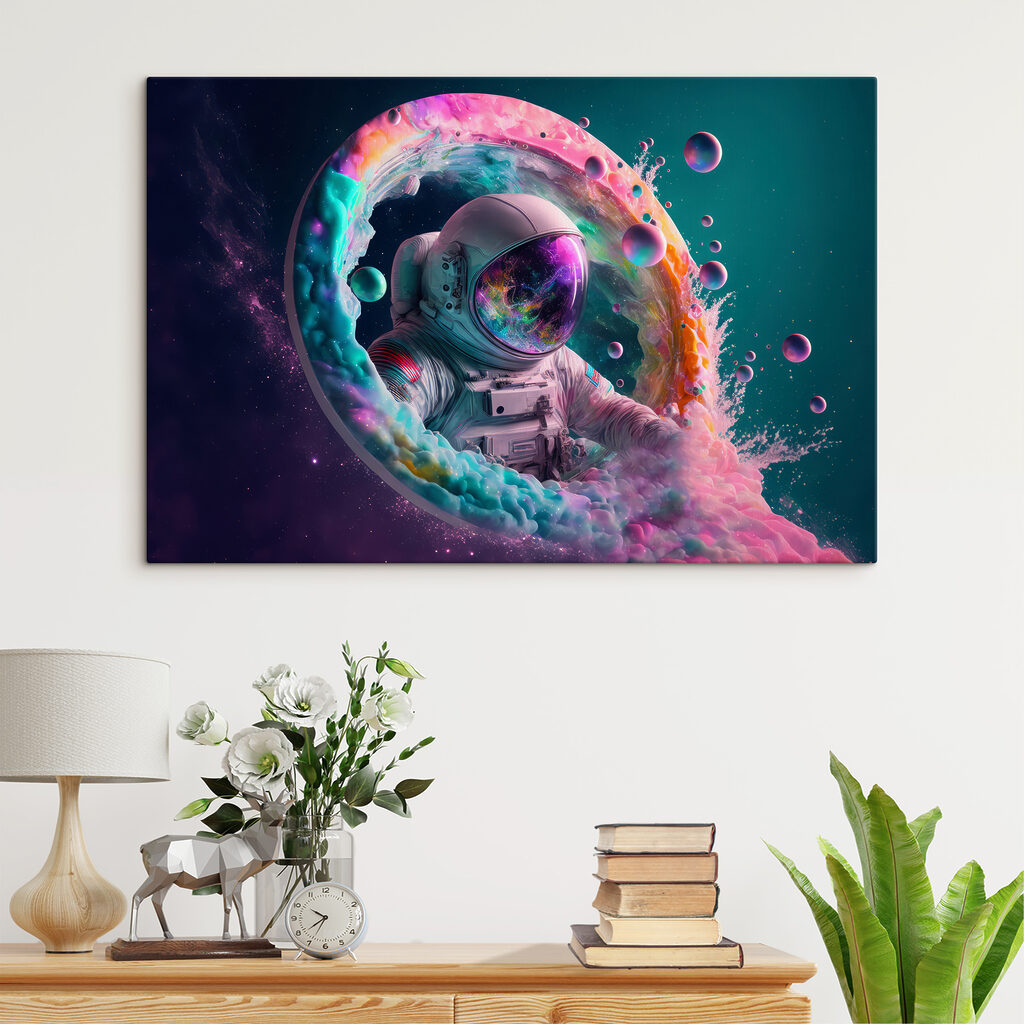 Astronaut im Farbnebel — Interieur 4