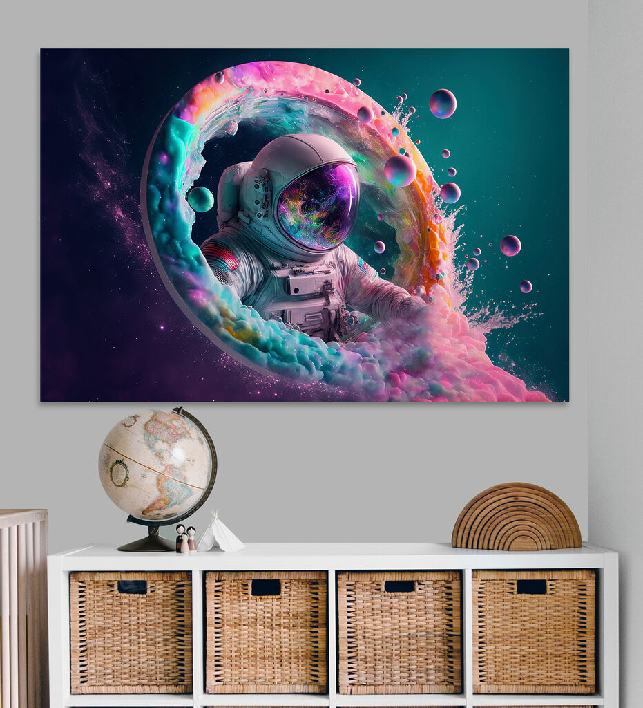 Astronaut im Farbnebel — Interieur 2