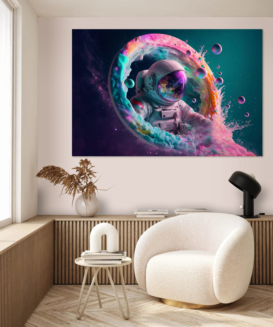 Astronaut im Farbnebel — Interieur 1