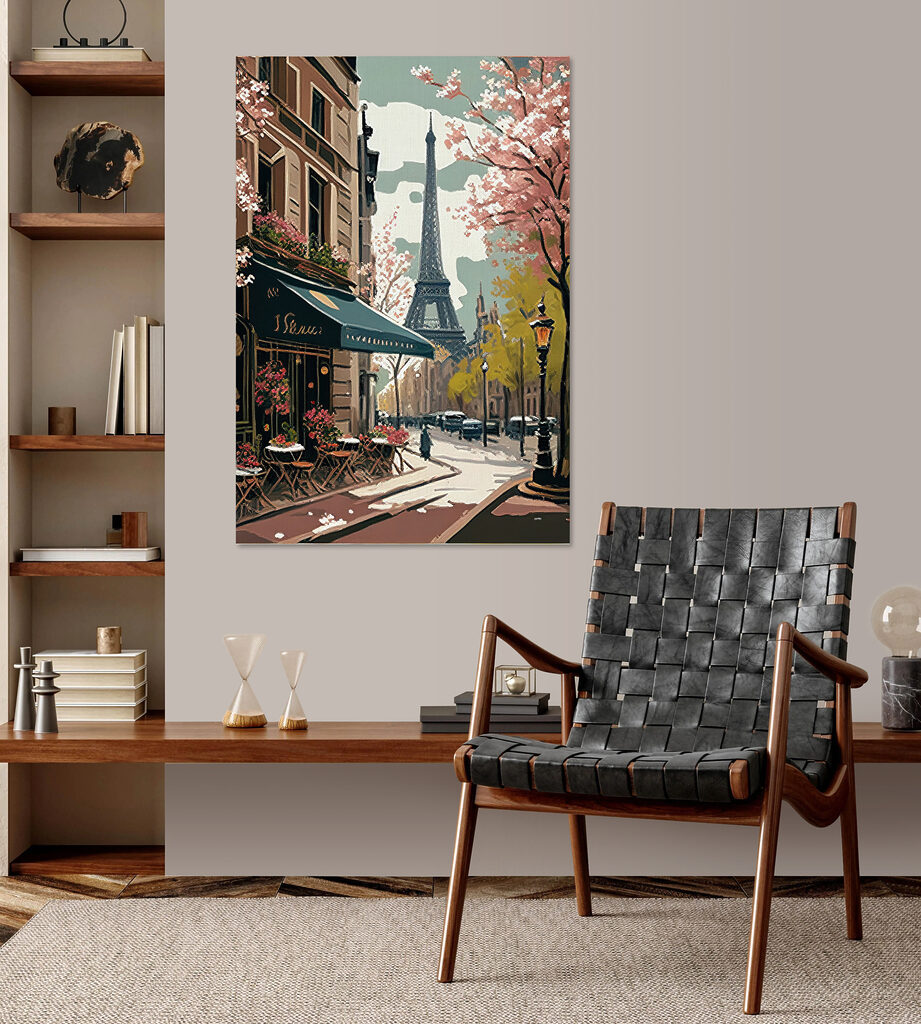 Paris unter rosa Blüten — Interieur 1