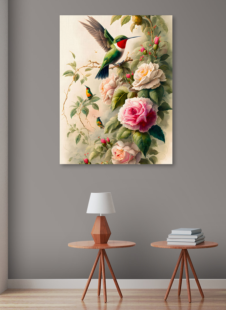 Kolibri bei den Rosen — Interieur 2