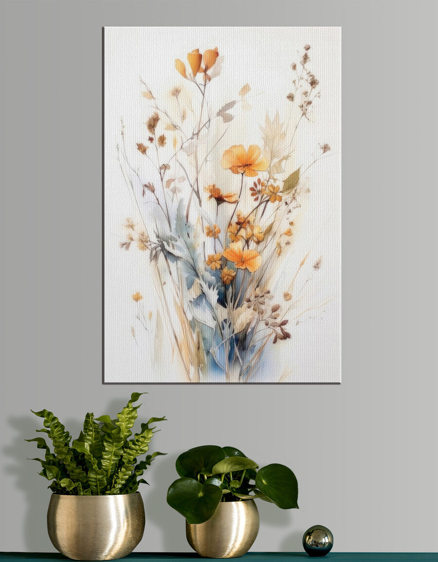 Feldblumenstrauß im Morgenlicht — Interieur 1