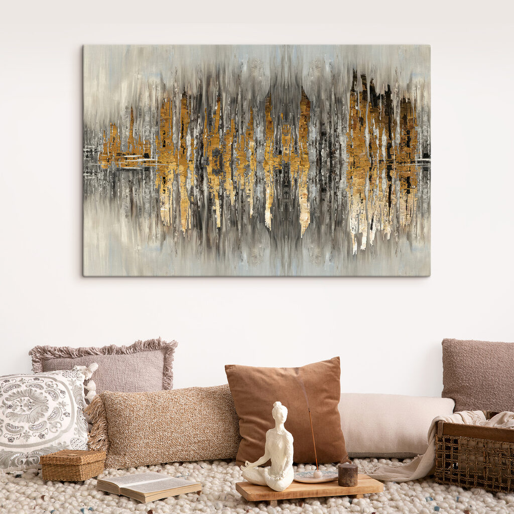 Goldene Spiegelungen in Grau — Interieur 4