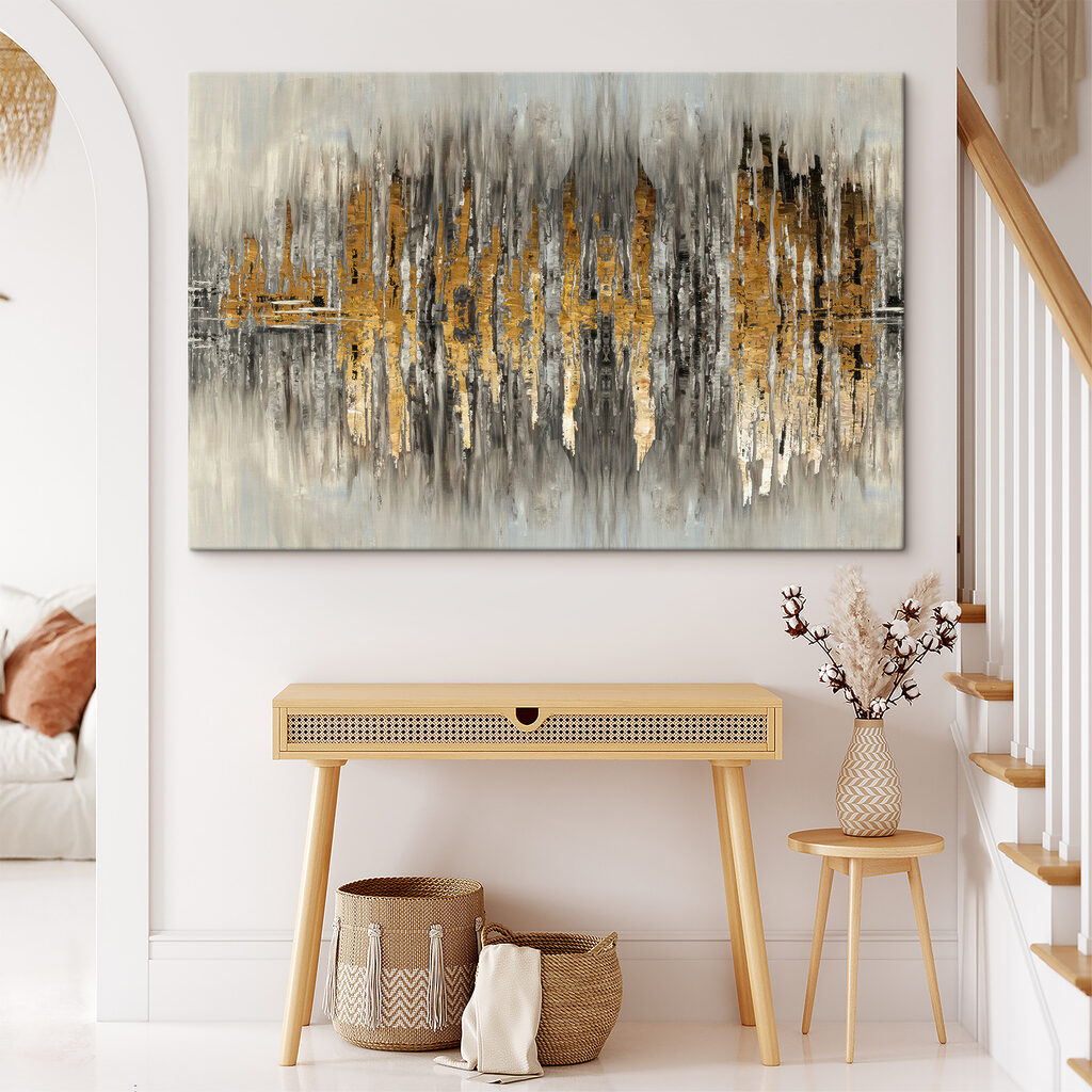 Goldene Spiegelungen in Grau — Interieur 6