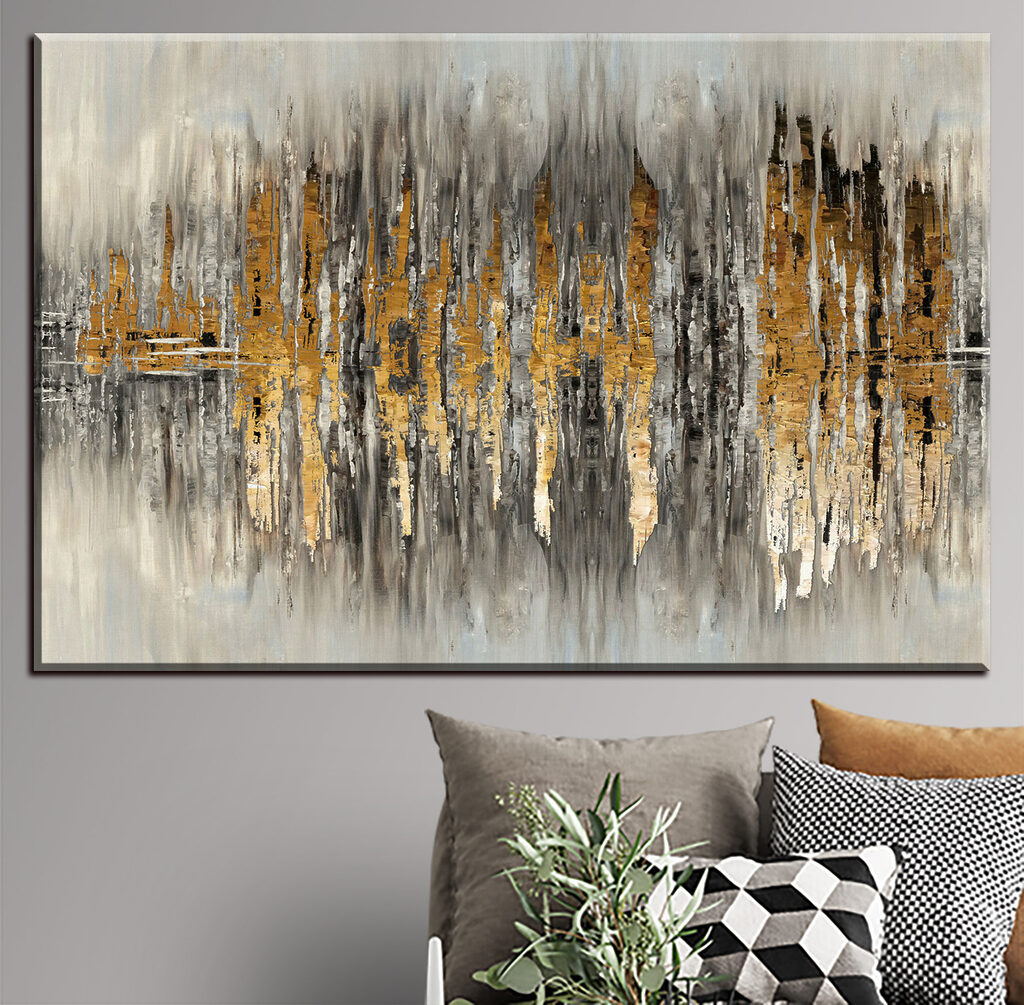 Goldene Spiegelungen in Grau — Interieur 2