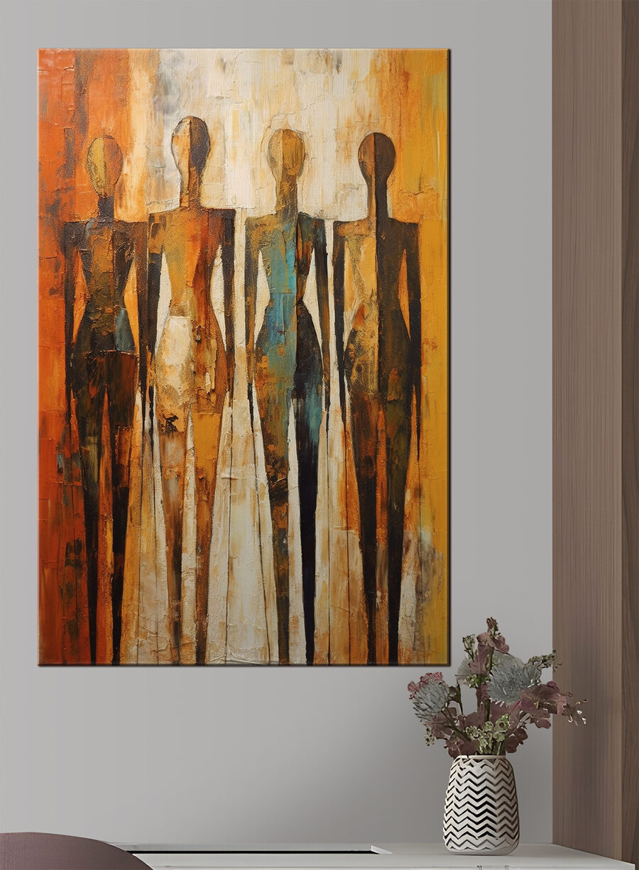 Gestalten in warmem Ocker — Interieur 1