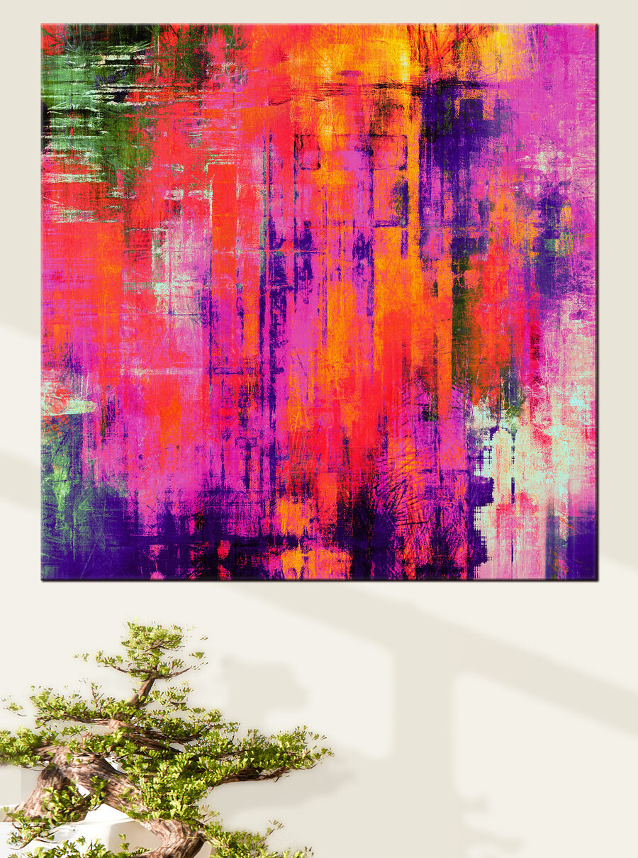 Farben in rauen Streifen — Interieur 1