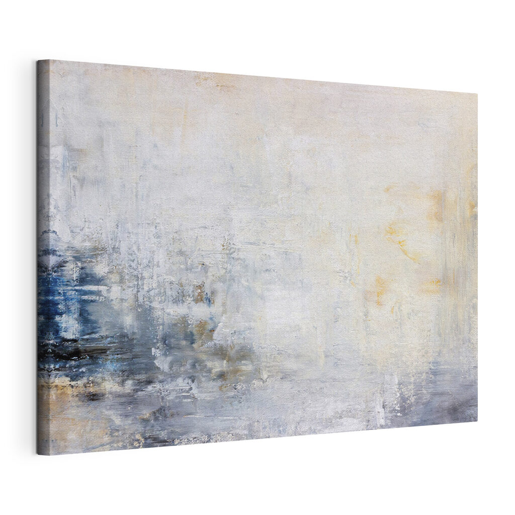 Blau am Horizont, gespannte Leinwand mit umlaufender Kante
