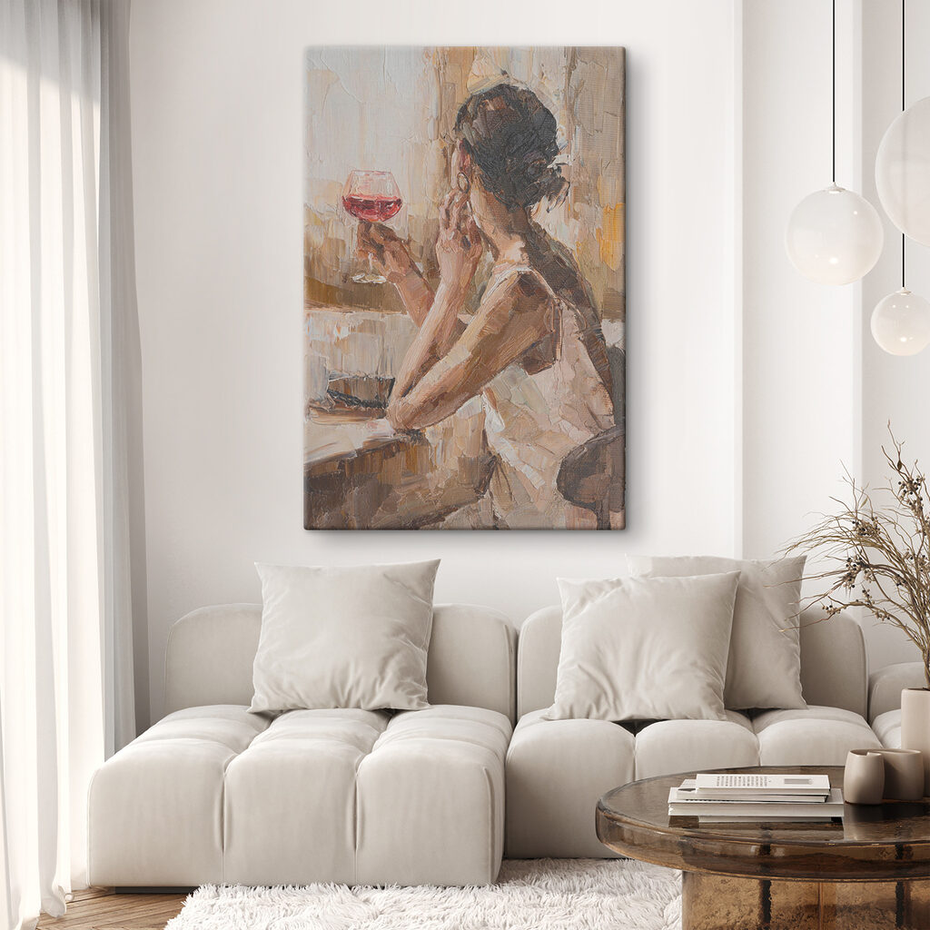 Weinglas am Fenster — Interieur 4