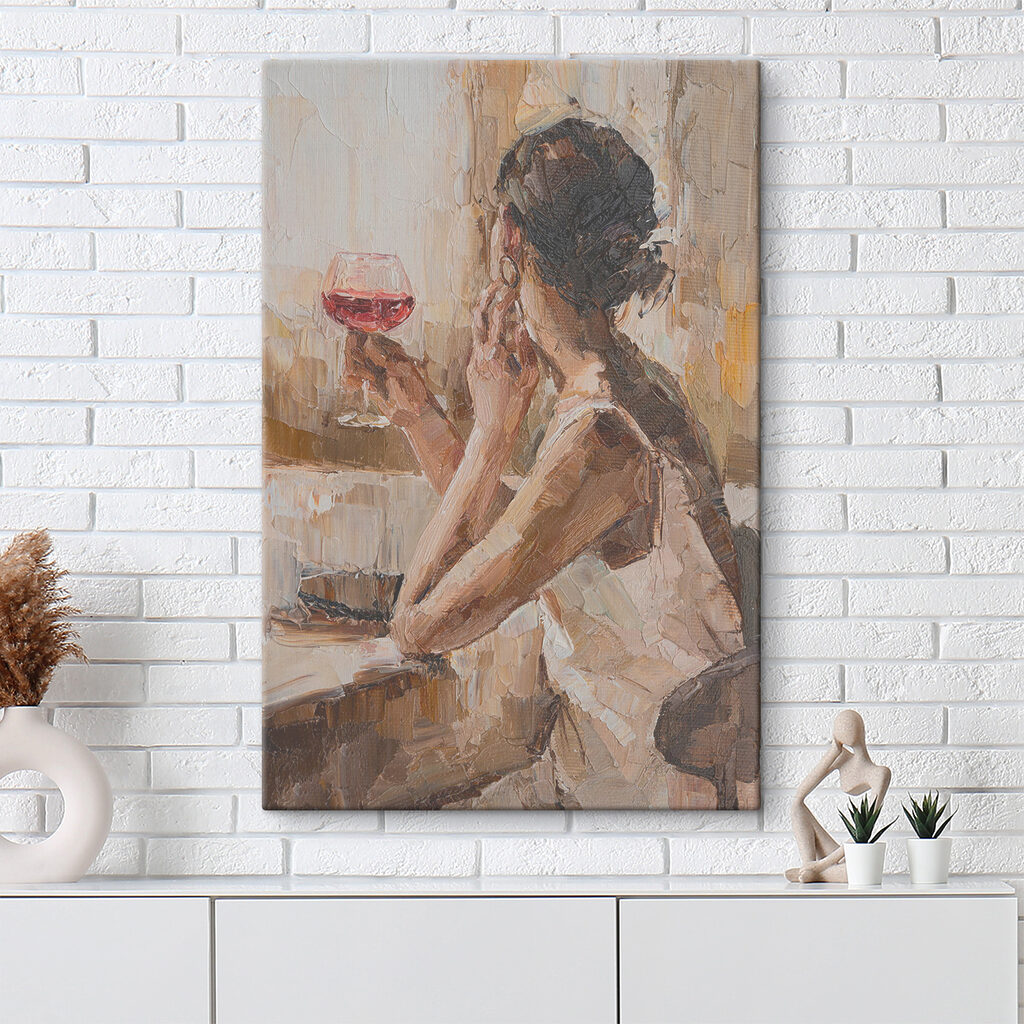 Weinglas am Fenster — Interieur 6