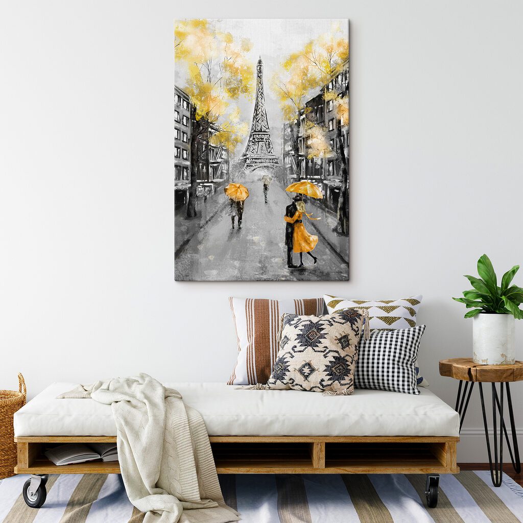 Gelbe Schirme in Paris — Interieur 4