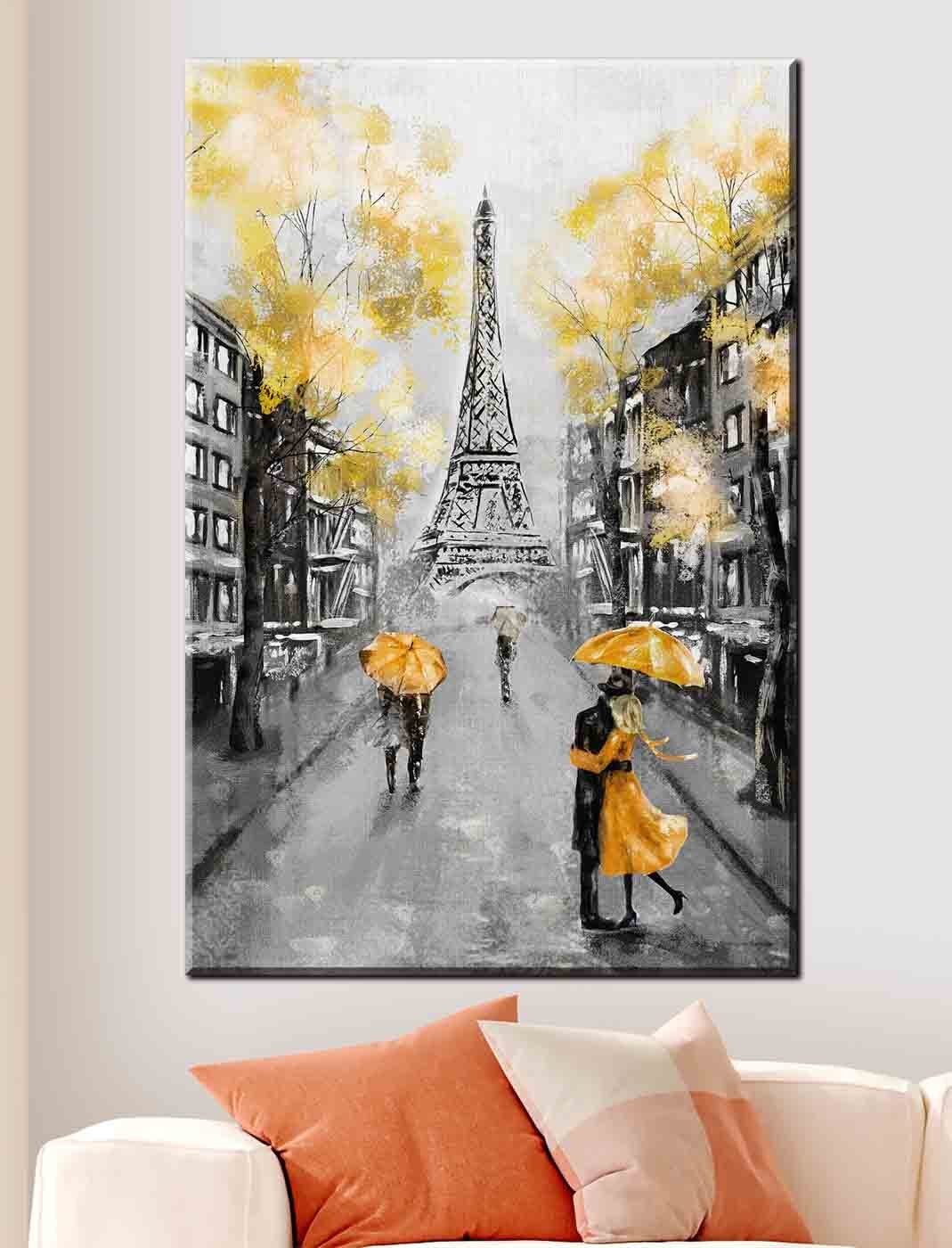 Gelbe Schirme in Paris — Interieur 2