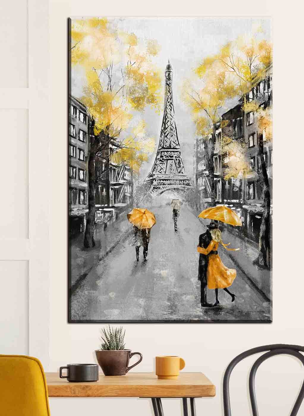 Gelbe Schirme in Paris — Interieur 1
