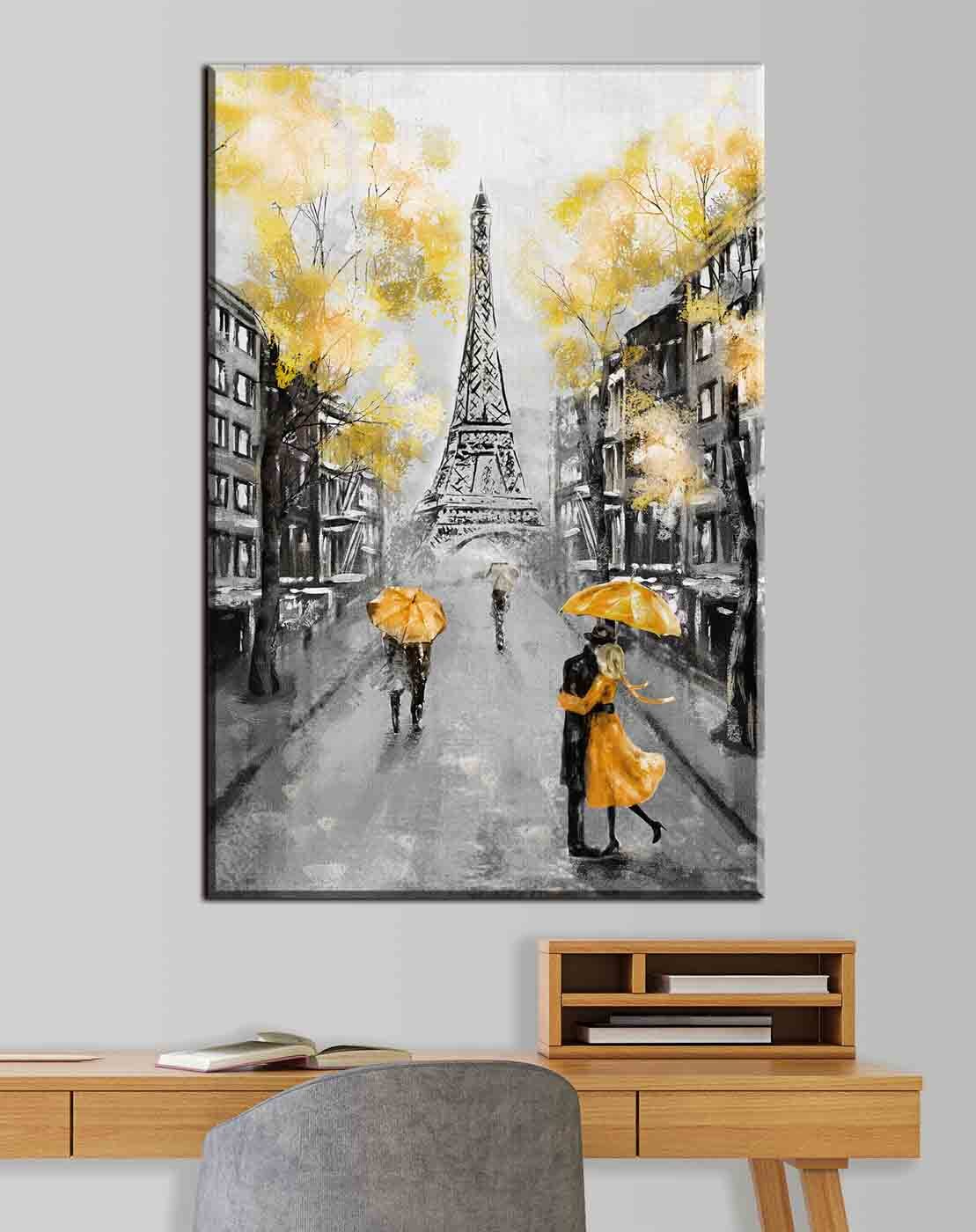 Gelbe Schirme in Paris — Interieur 3