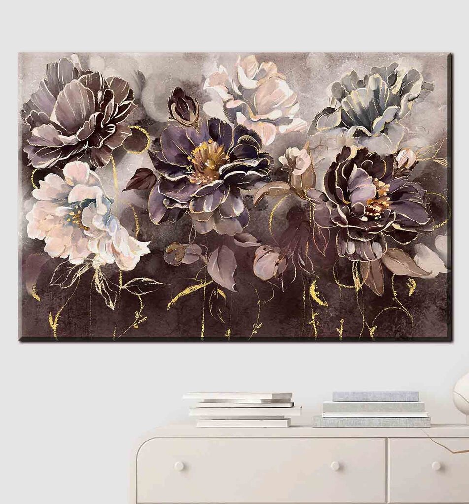 Blumen in tiefen Grautönen — Interieur 3