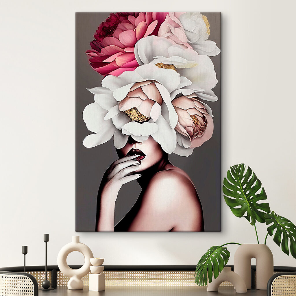 Gesicht hinter Blumen — Interieur 4