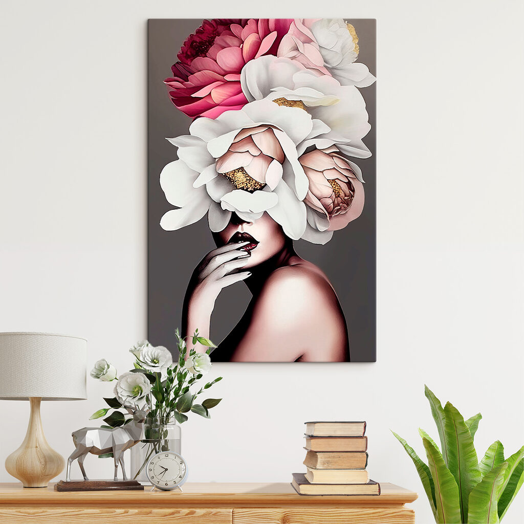 Gesicht hinter Blumen — Interieur 6