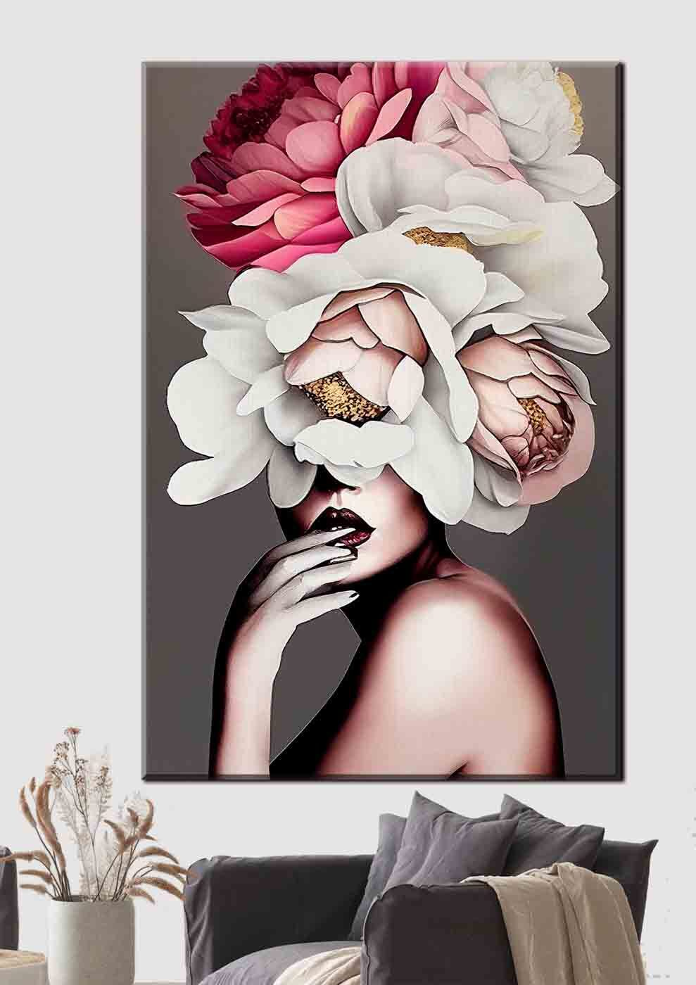 Gesicht hinter Blumen — Interieur 2