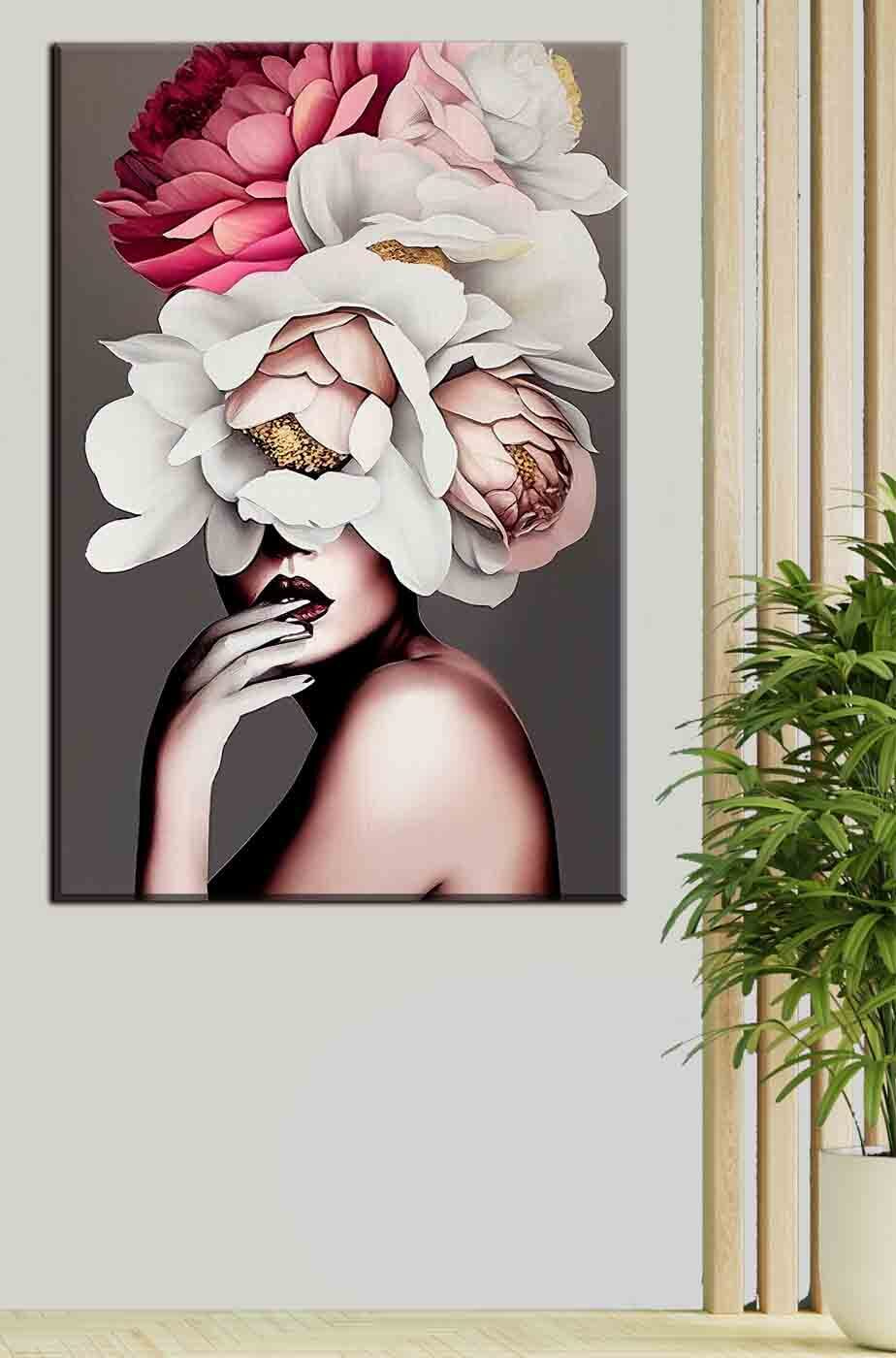 Gesicht hinter Blumen — Interieur 3