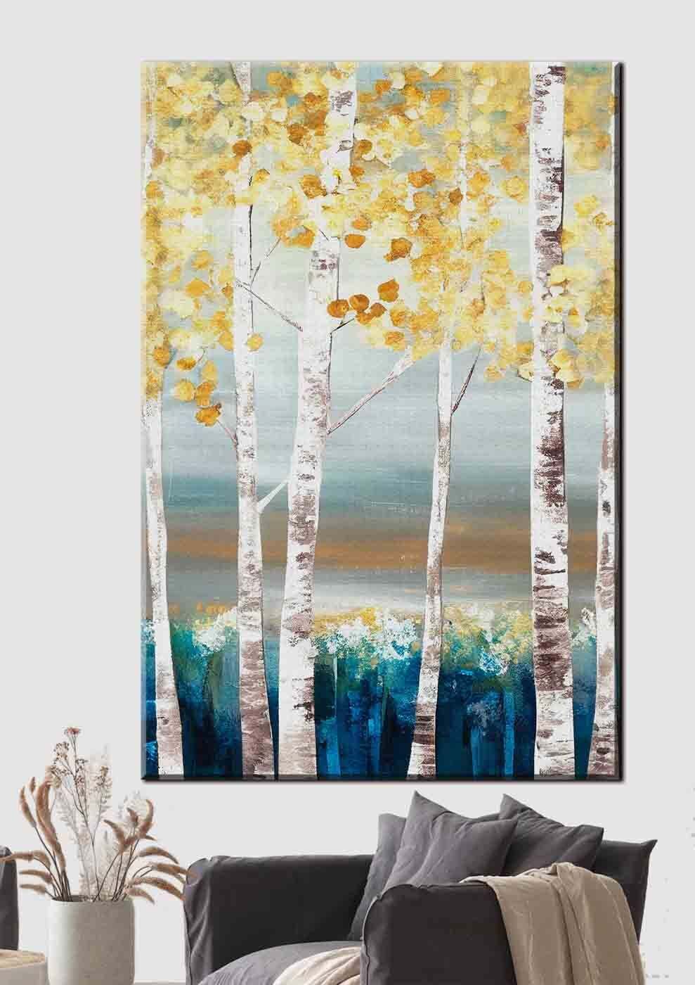 Birken mit gelben Blättern — Interieur 1