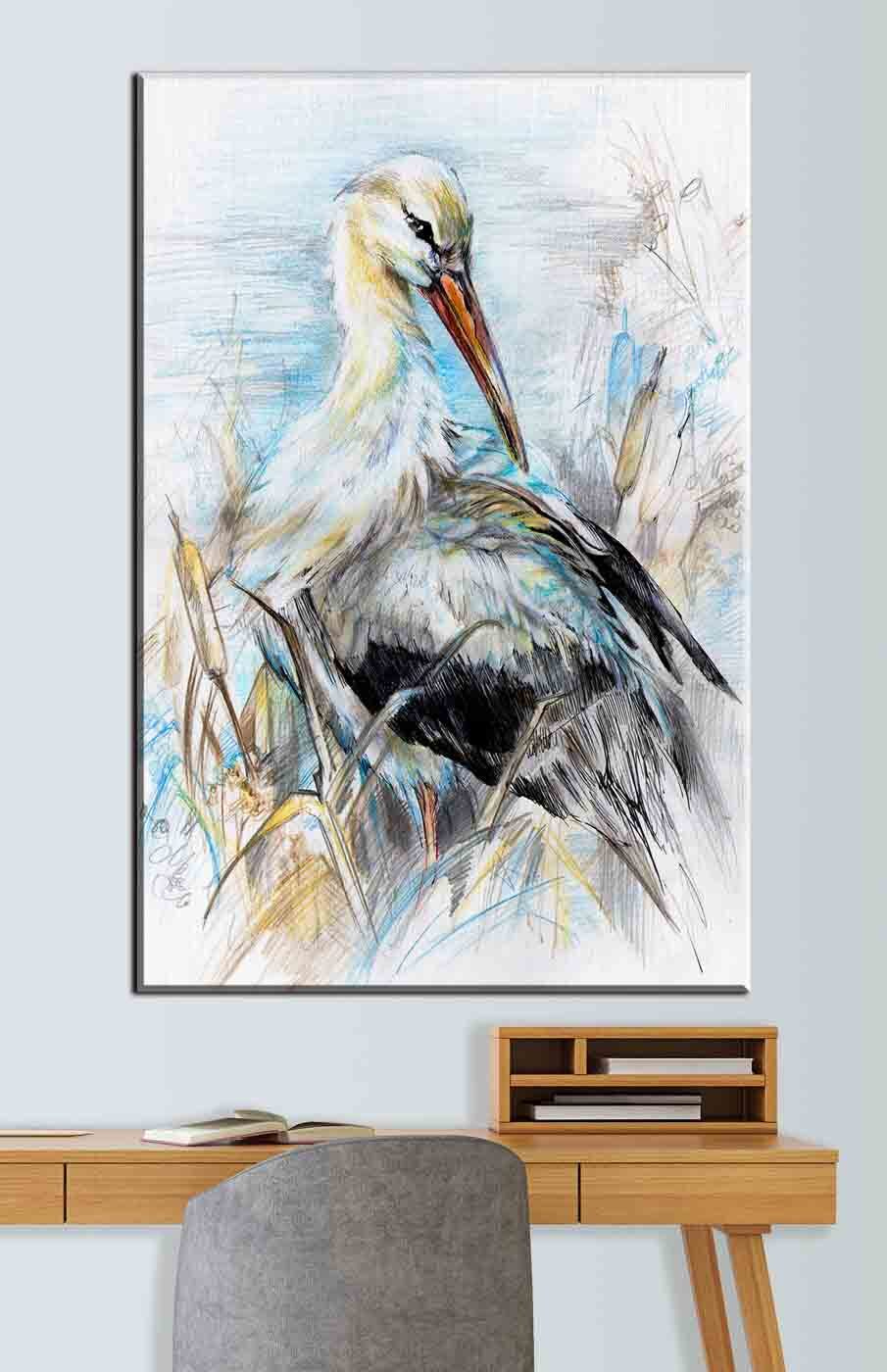Vogel in losen Linien — Interieur 1