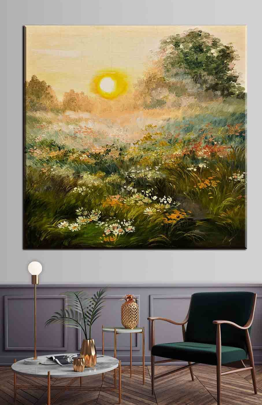 Abendlicht über Wildblumen — Interieur 2