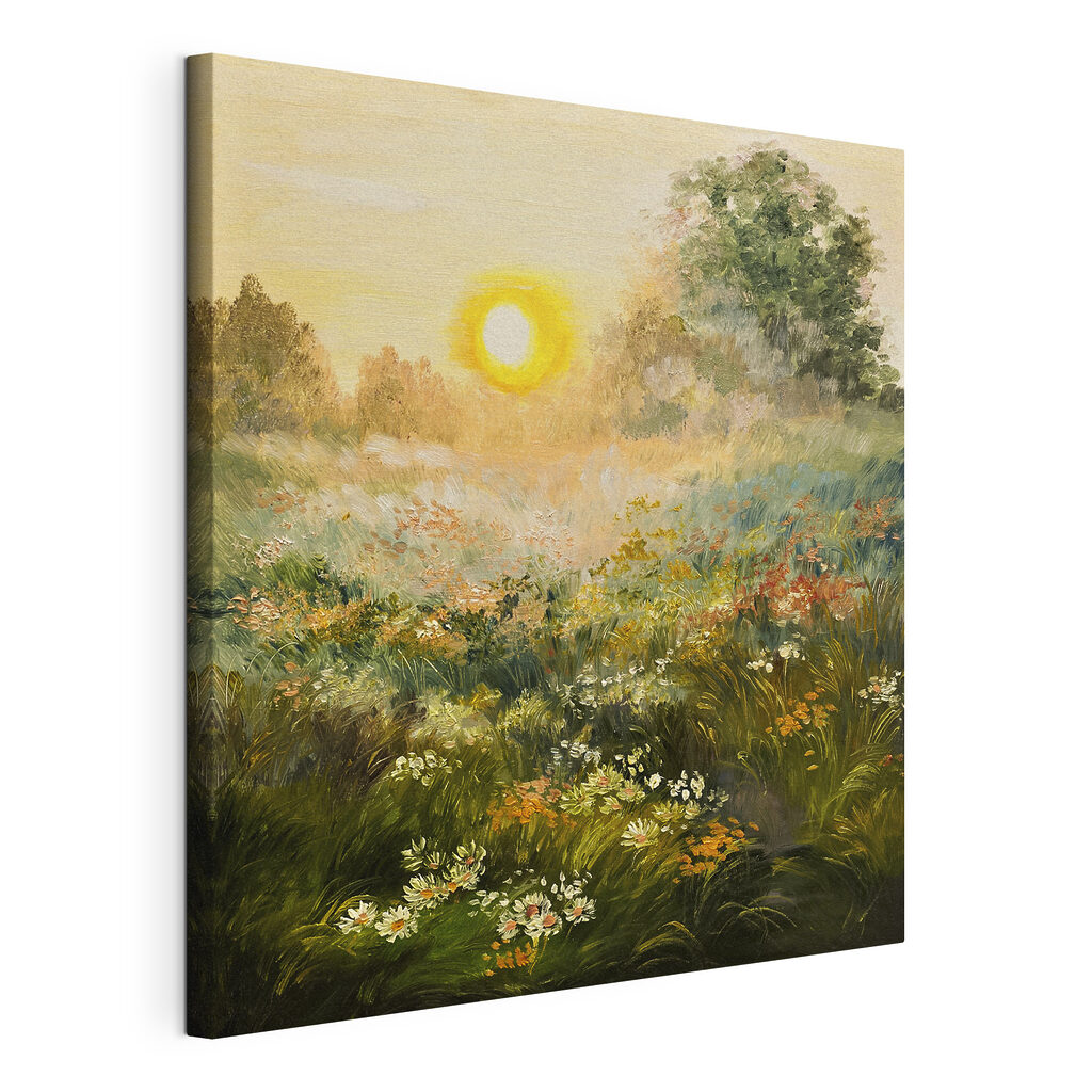 Abendlicht über Wildblumen — Produktansicht