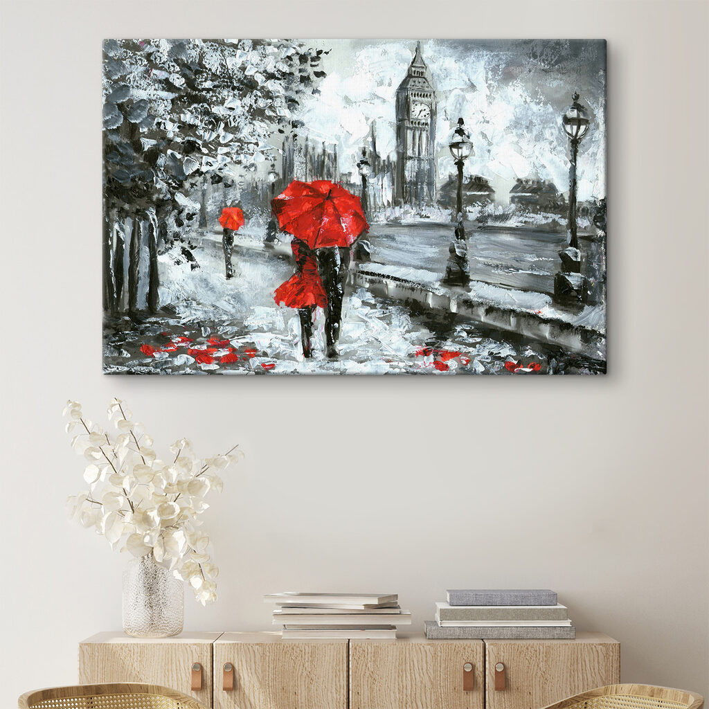 Rote Schirme in London — Interieur 4