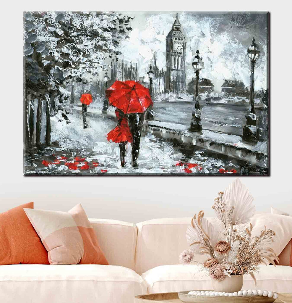 Rote Schirme in London — Interieur 2