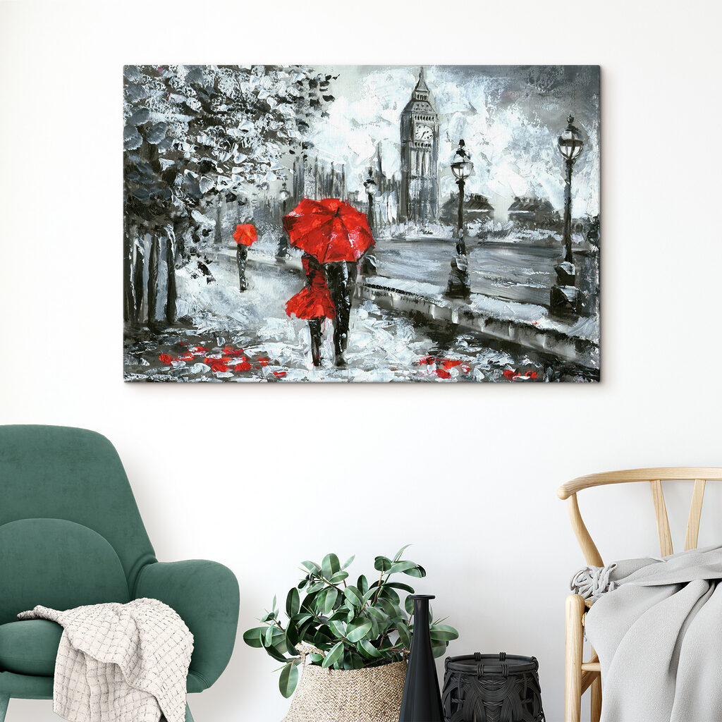 Rote Schirme in London — Interieur 5