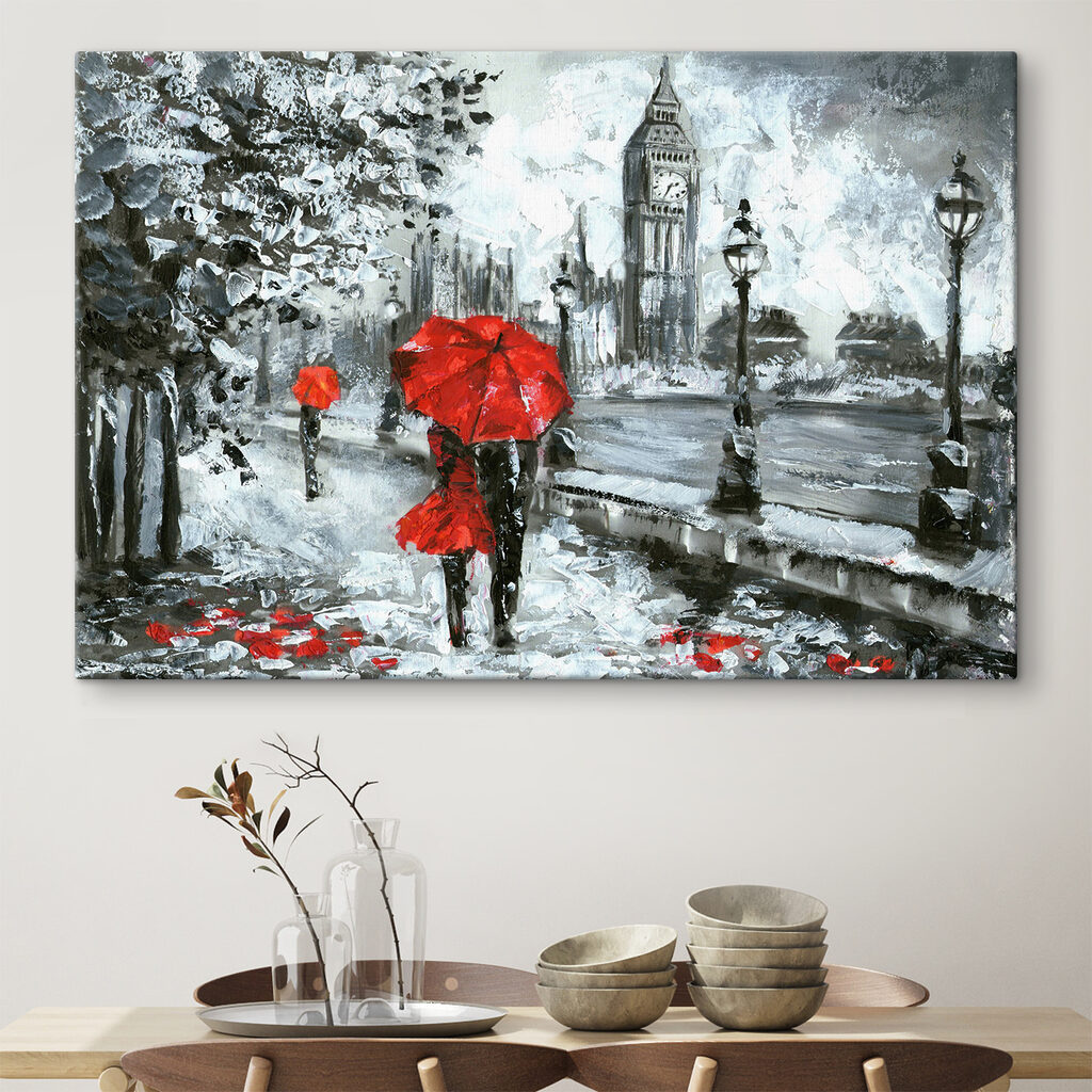 Rote Schirme in London — Interieur 6