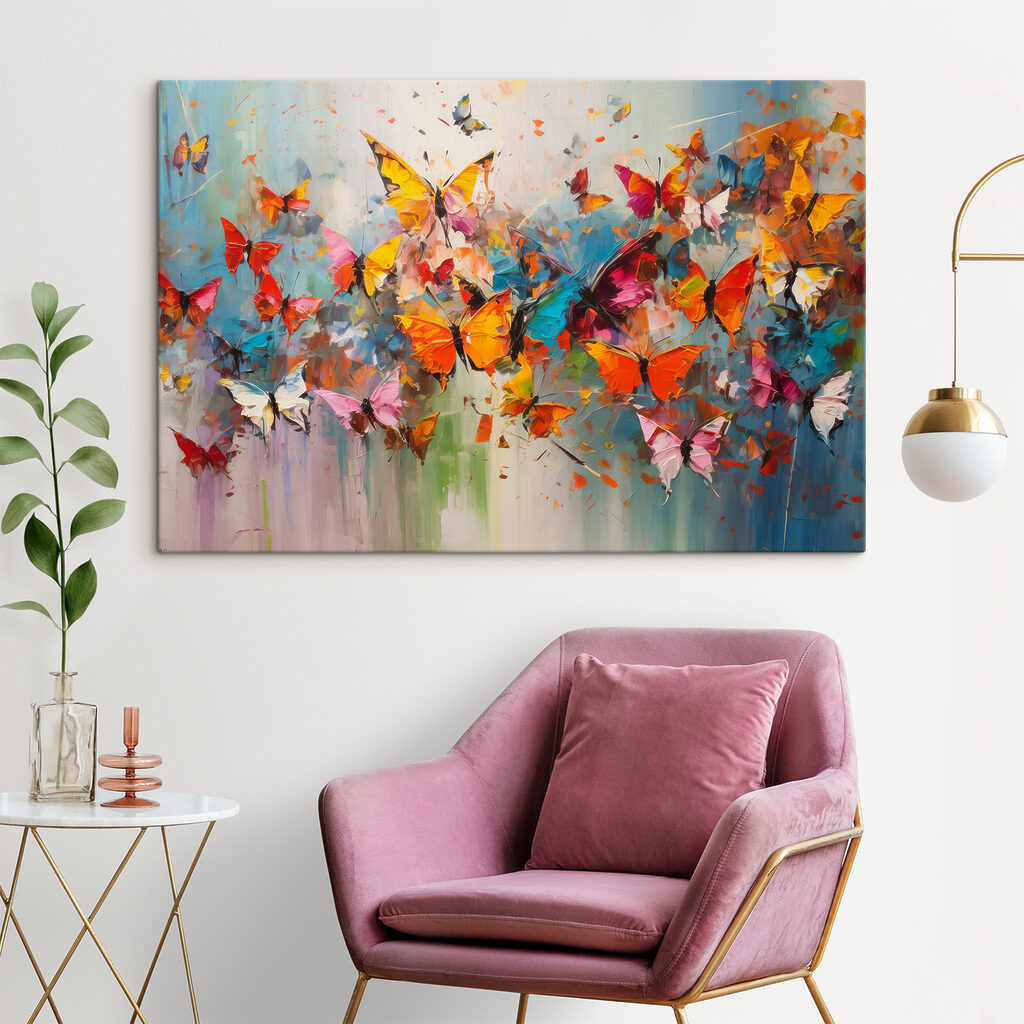 Schmetterlinge bringen Farbe — Interieur 4