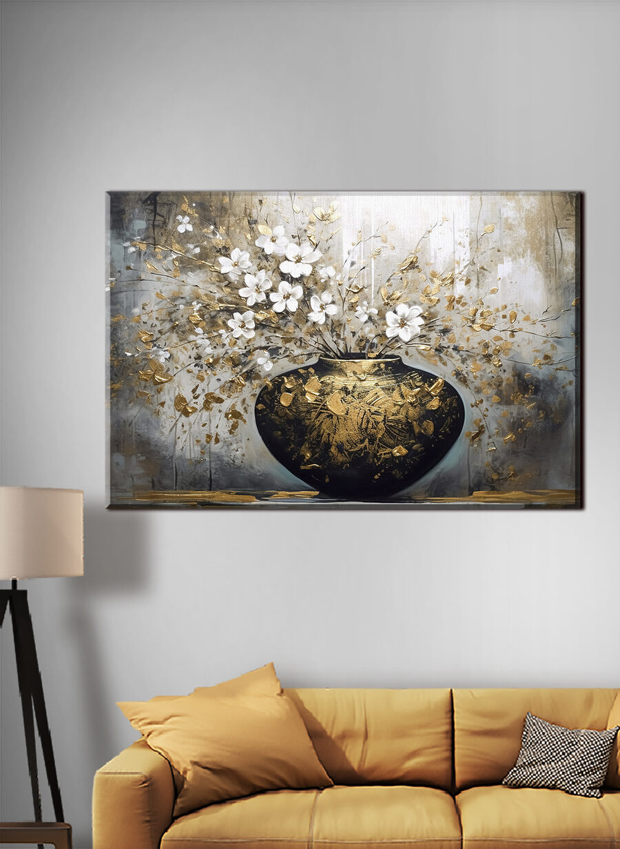 Vase mit Blüten — Interieur 2