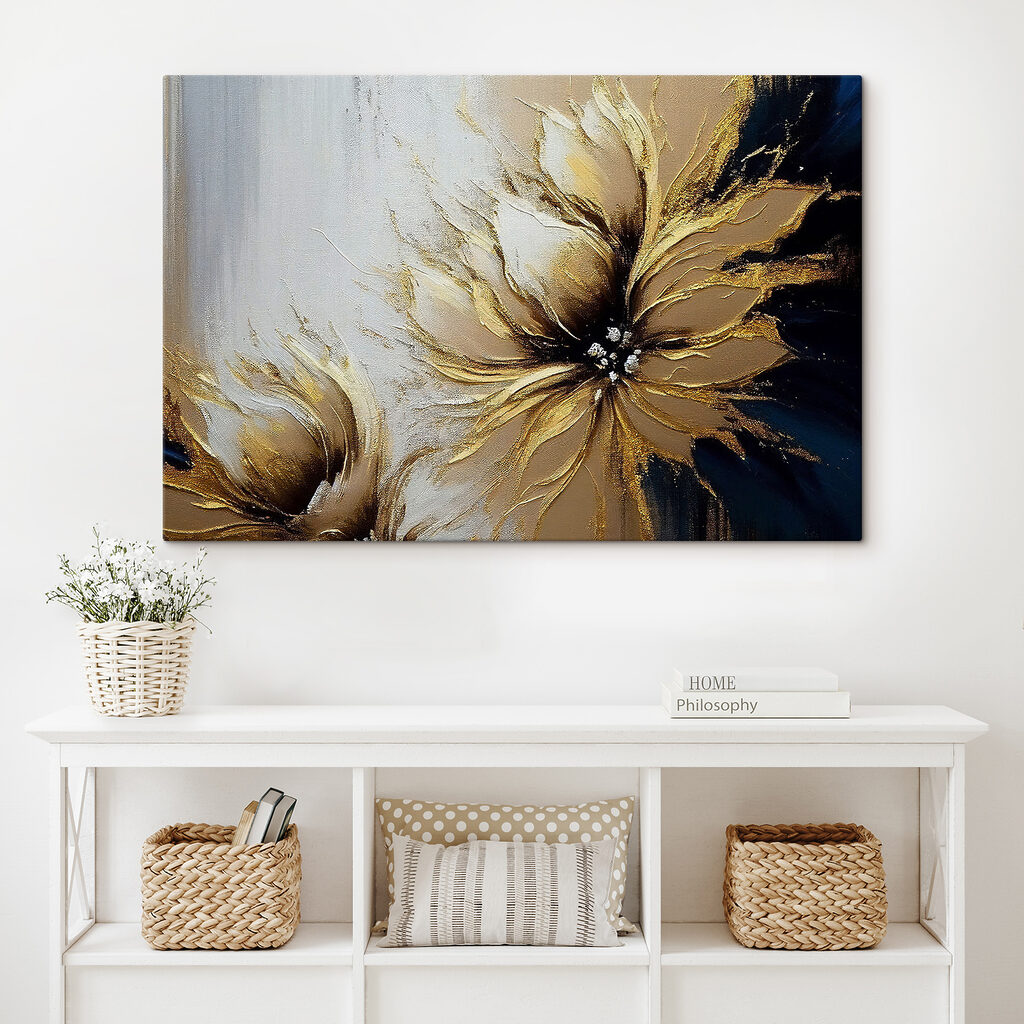 Gold an dunklen Blütenblättern — Interieur 3