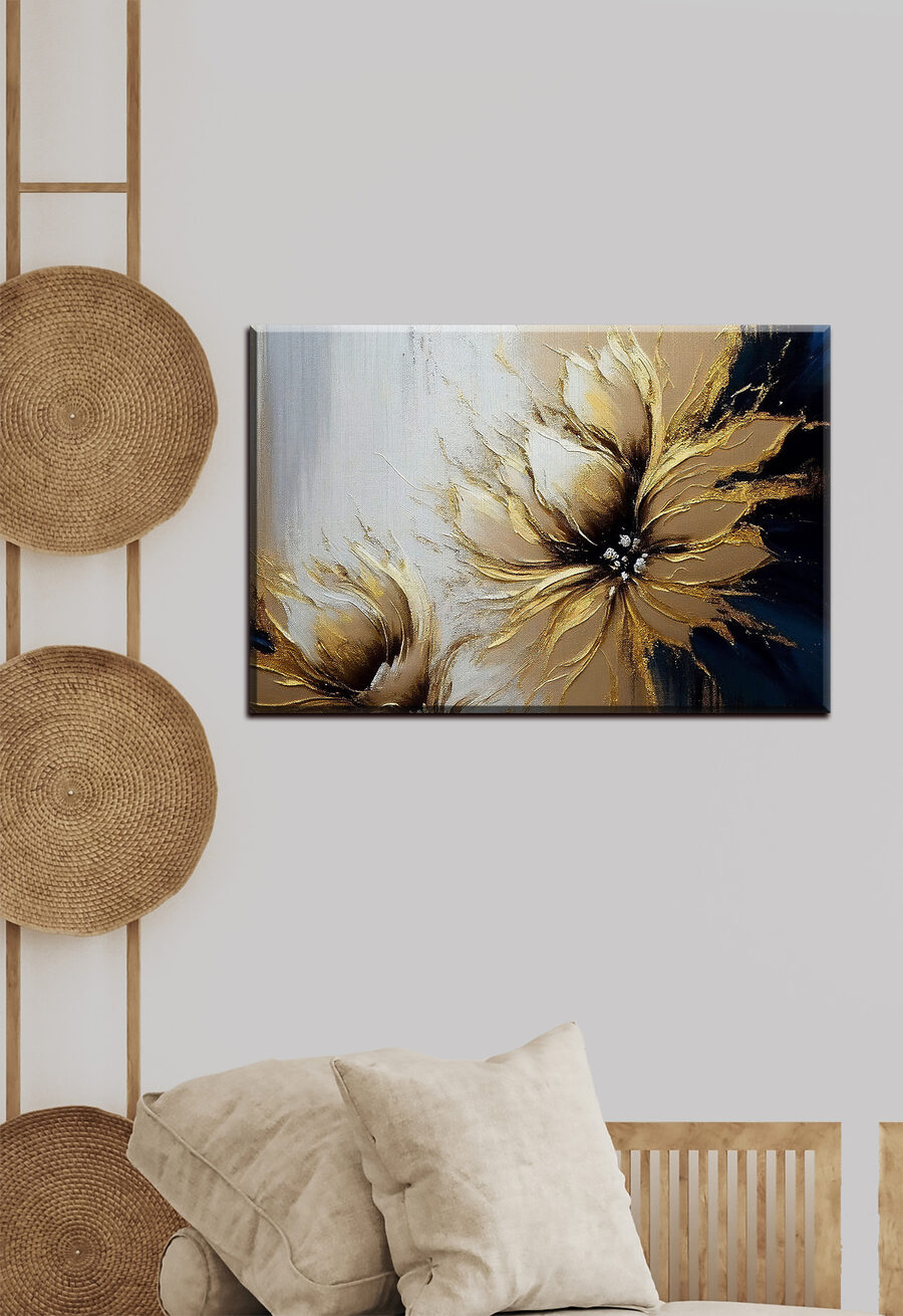 Gold an dunklen Blütenblättern — Interieur 2
