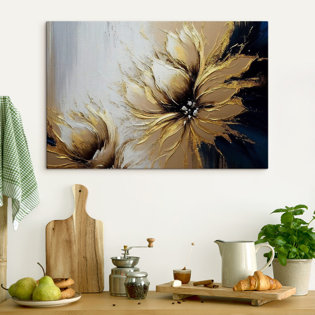 Gold an dunklen Blütenblättern — Interieur 4