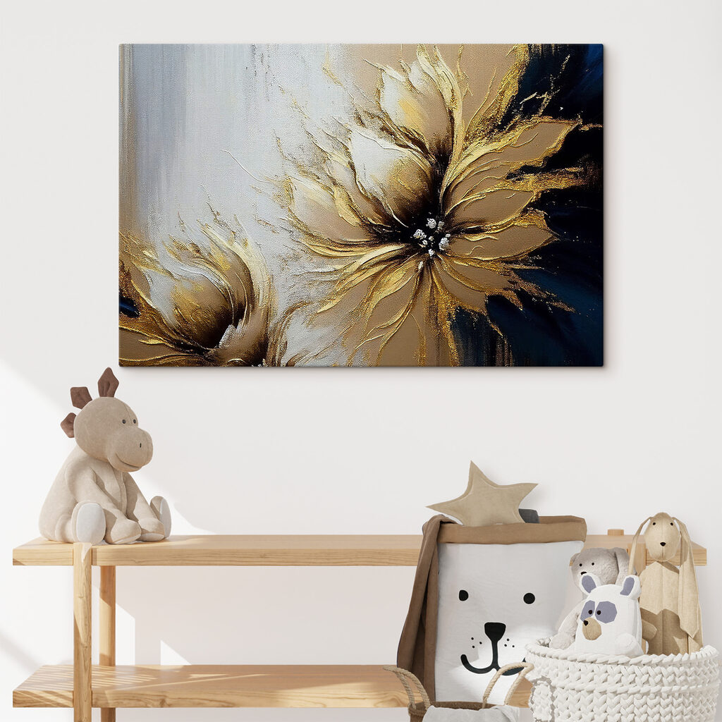 Gold an dunklen Blütenblättern — Interieur 5
