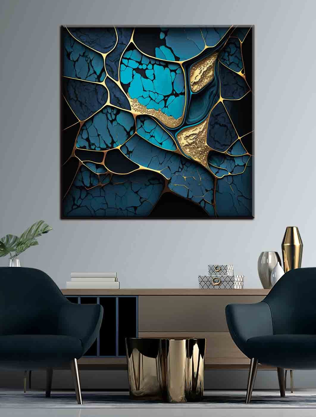 Türkis zwischen goldenen Rissen — Interieur 1