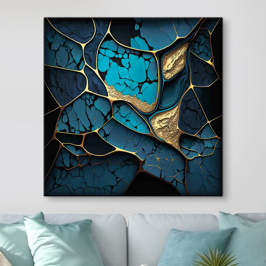Türkis zwischen goldenen Rissen — Interieur 5