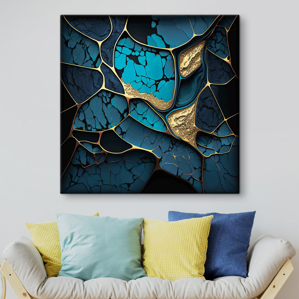 Türkis zwischen goldenen Rissen — Interieur 6