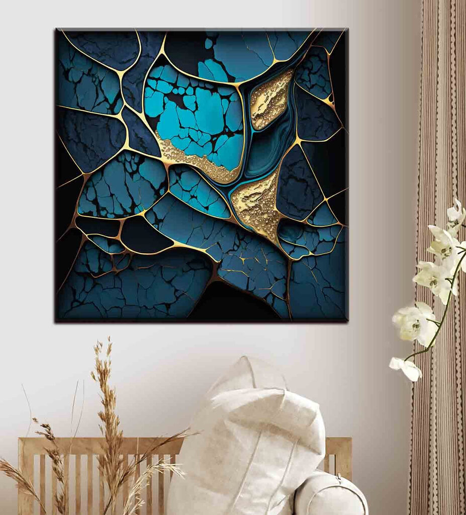 Türkis zwischen goldenen Rissen — Interieur 3
